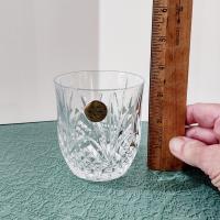 Vintage NEW Cristal de Flandre Salzburg Crystal Rocks Glasses, Set of Two, 10 Ounce Old Fashioned Glasses, Whiskey Glasses, Lowball Glasses