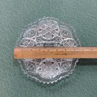 Imperial Glass Nucut Sawtooth Edge Serving Dish, Antique Relish Tray