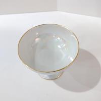 Antique H & C Schlaggenwald Czechoslovakia Rainbow Iridescent Lusterware Low Sherbet Dessert Fruit Cups, Set of 2, Vintage Lustreware Bowls
