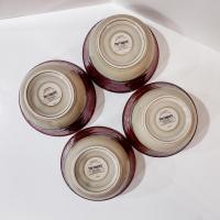 Pier One Red Scroll Ceramic Soup Cereal Large Bowls, Set of Four, Tuscan Style Bowls