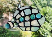 Sea Glass and Jewel Seashell Suncatcher