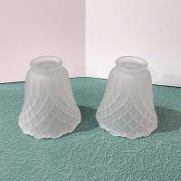 Vintage Art Deco Style Frosted Glass Lamp Shade, Pendant Lamp Shade, Sconce Glass Shade