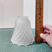 Vintage Art Deco Style Frosted Glass Lamp Shade, Pendant Lamp Shade, Sconce Glass Shade