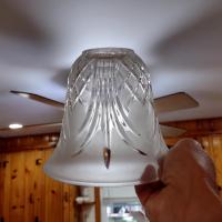 Vintage Art Deco Style Frosted Glass Lamp Shade, Pendant Lamp Shade, Sconce Glass Shade