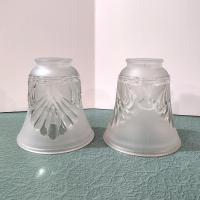 Vintage Art Deco Style Frosted Glass Lamp Shade, Pendant Lamp Shade, Sconce Glass Shade