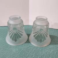 Vintage Art Deco Style Frosted Glass Lamp Shade, Pendant Lamp Shade, Sconce Glass Shade