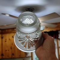 Vintage Art Deco Style Frosted Glass Lamp Shade, Pendant Lamp Shade, Sconce Glass Shade