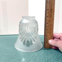Vintage Art Deco Style Frosted Glass Lamp Shade, Pendant Lamp Shade, Sconce Glass Shade