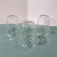 Vintage Art Deco Style Thumbprint Glass Lamp Shade, Pendant Lamp Shade, Sconce Glass Shade