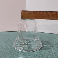 Vintage Art Deco Style Thumbprint Glass Lamp Shade, Pendant Lamp Shade, Sconce Glass Shade