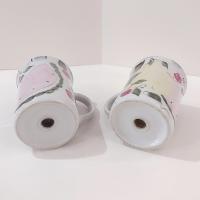 Vintage Fruit Motif Large Salt and Pepper Shaker Set, Shakers with Handles