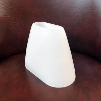 Vintage Oblong Oval White Milk Glass Lamp Shade, Replacement Light Shade