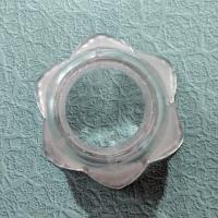 Vintage Frosted Petal Leaf Glass Lamp Light Shade, Flower Shaped Replacement Shade