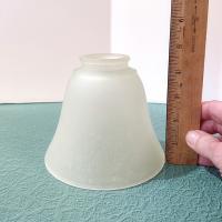 Vintage Frosted Glass Lamp Light Shade, Bell Shaped Replacement Shade