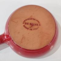 Vintage Ceramic Stoneware Handled Baking Bowl, De Silva Italy Casserole Dish