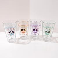 Sugar Skull Day of the Dead Beer Pint Glasses, Set of Four