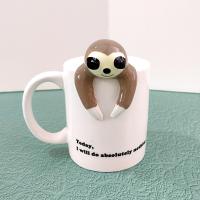 Sloth Coffee Tea Figurative Ceramic Mug, Today I Will Do Absolutely Nothing