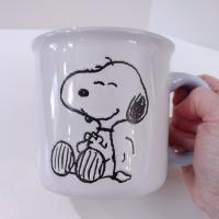 Snoopy and Woodstock Oversized Ceramic Coffee Mug, Peanuts Character Mug