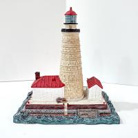 Vintage Spectacle Reef Michigan Lighthouse Figurine, 1995 Harbor Lights #410 Younger and Associates