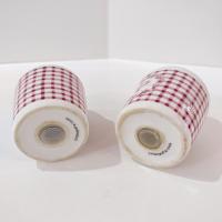 Vintage Pfaltzgraff Delicious Salt and Pepper Shaker Set, Ceramic Red Gingham Design Shakers