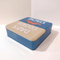 Vintage Dad's Cookie Stache Metal Storage Tin, Father's Day Gift, Mustache Design Container