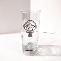 Stag Highball Glass, Pottery Barn Stag Glass, Deer Hunter Cocktail Glass