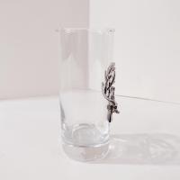 Stag Highball Glass, Pottery Barn Stag Glass, Deer Hunter Cocktail Glass