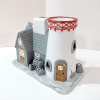 Vintage Partylite Stoney Harbor Lighthouse Tea Light Votive Candle Holder