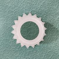 Vintage Star Pleated Bell Shaped Frosted Glass Lamp Light Shade, Quoizel Replacement Shade