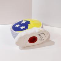 Ceramic Celestial Moon and Sun Face Two Sided Coin Bank