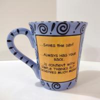 Super Human Ceramic Coffee Mug, Lorrie Veasy Our Name is Mud Mug, Friend Mother Appreciation Gift