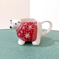 Tag Polar Bear Red Sweater Ceramic Mug, Oversized 16 Ounce Holiday Christmas Coffee Tea Hot Chocolate Mug