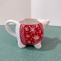 Tag Polar Bear Red Sweater Ceramic Mug, Oversized 16 Ounce Holiday Christmas Coffee Tea Hot Chocolate Mug