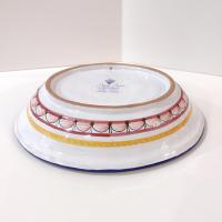 Vintage Authentic Talavera Mexican Oval Ceramic Serving Bowl, Hand Painted Floral Talavera Pottery
