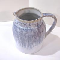 Blue and White Ceramic Pitcher Vase, Teleflora Pour on the Pretty Flower Vase