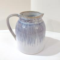 Blue and White Ceramic Pitcher Vase, Teleflora Pour on the Pretty Flower Vase