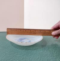 Vintage Termocrisa Blue Dot Floral Bowls, Set of 3