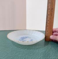 Vintage Termocrisa Blue Dot Floral Bowls, Set of 3