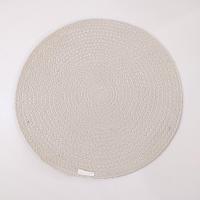 Vintage Round Fabric Fall Pumpkin Placemats, Set of 5