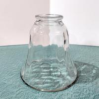 Vintage Art Deco Style Thumbprint Glass Lamp Shade, Pendant Lamp Shade, Sconce Glass Shade