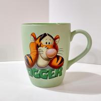 Vintage Authentic  Disney Store Tigger Green Ceramic Oversized Coffee Tea Mug, Winnie the Pooh Character Mug