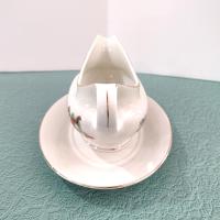 Vintage Marine Foundation Toys for Tots Gravy Boat with Under Dish, Toy Shop Christmas Sauce Boat