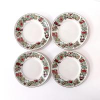 Vintage Marine Foundation Toys for Tots Flat Tea Cups and Saucers, Set of Four, Toy Shop Christmas Tea Set