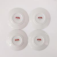Vintage Marine Foundation Toys for Tots Flat Tea Cups and Saucers, Set of Four, Toy Shop Christmas Tea Set