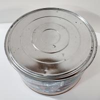 Vintage Jacobsen's of Denmark Butter Cookie Train Station Tin, Large Round Train Themed Metal Storage Tin.