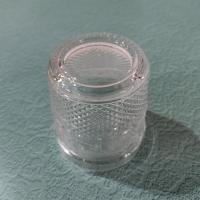 Vintage Crystal Clear Industries Trellis Low Ball Glass
