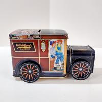 Vintage Wolfgang Candies Metal Truck Storage Tin and Coin Bank