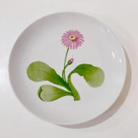 Vintage Toscany Tuileries Salad Luncheon Plates, Set of Five, Floral Decorative Plates