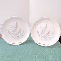 Vintage Homer Laughlin Tulip Time Orbit Dinner Plates, Set of 2