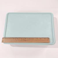 Vintage Tupperware Mint Green Rectangular Stack N Stor #290 Cold Cut Keeper 13 x 9 Inch